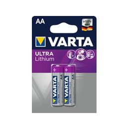 Varta, Piles au lithium, ULTRA Lithium, Mignon AA, 1.5V, Blister de 2, 06106 301 402