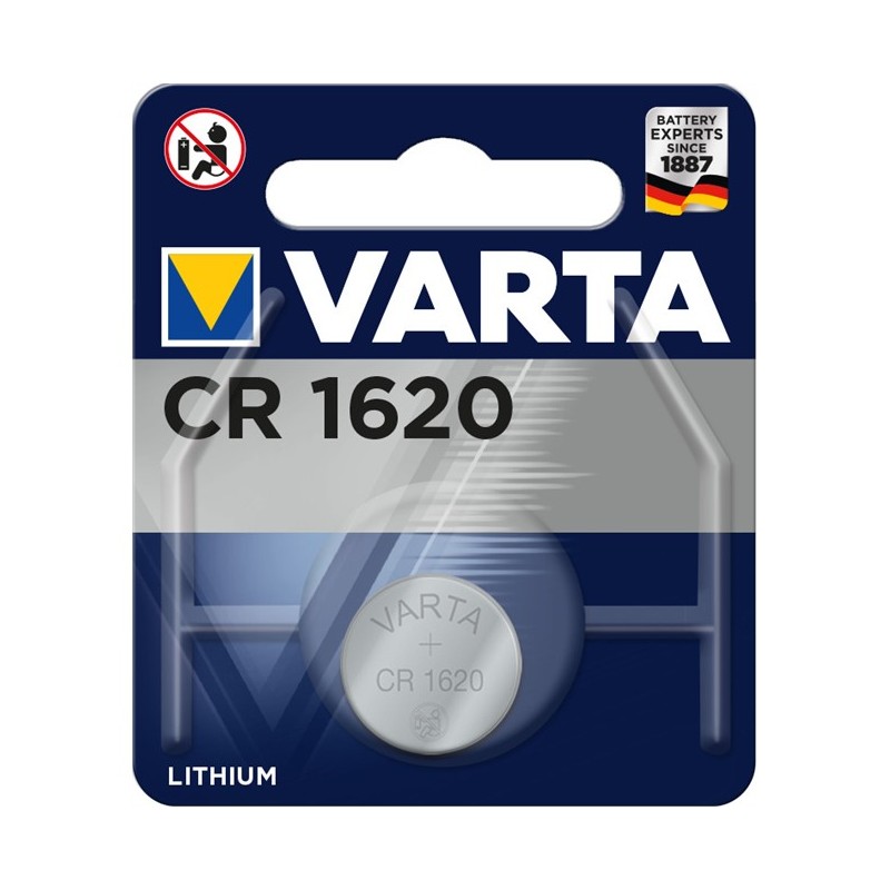 Varta, Pile bouton au lithium, Electronics, CR1620, 3 Volt, 06620 101 401