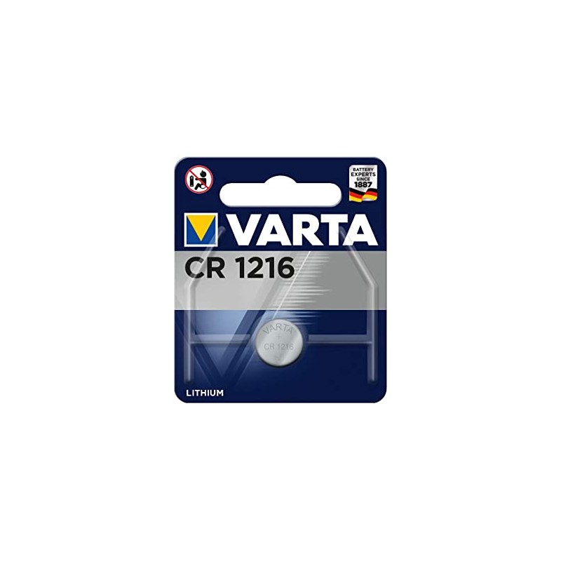 Varta, Pile bouton au lithium, Electronics, CR1216, 3 Volt, 06216 101 401