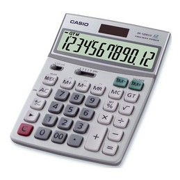 Casio, Calculatrice de bureau, DF-120 ECO, Solaire et Pile