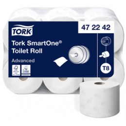 Tork, Papier toilette, SmartOne, 2 plis, 207 m, Paquet de 6 rouleaux, 472242