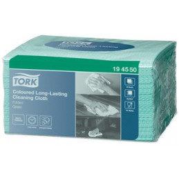 Tork, Chiffon de nettoyage, Tout usage, 385 x 300 mm, Vert, 194550