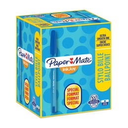 Papermate, Stylo à bille, INKJOY 100, Value pack, Bleu, S0977420