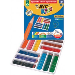 Bic Kids, Crayons de couleur, Evolution ECOlutions, 144 Pièces, 887830