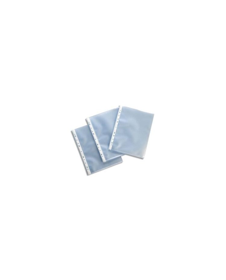 Esselte Pochettes plastique perforées, Polypro lisse Premium, Paquet de 100, 56093