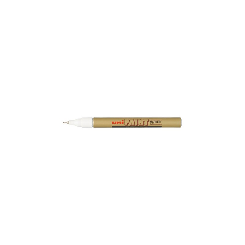 Uniball, Marqueur permanent, PAINT, Or, Extra fin, PX-203 OR