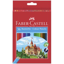 Faber Castell, Crayons de couleur, Château, étui de 36, 120136