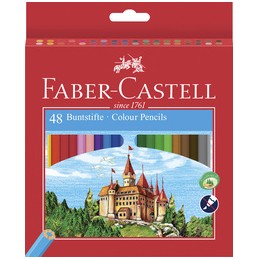 Faber Castell, Crayons de couleur, Château, étui de 48, 120148