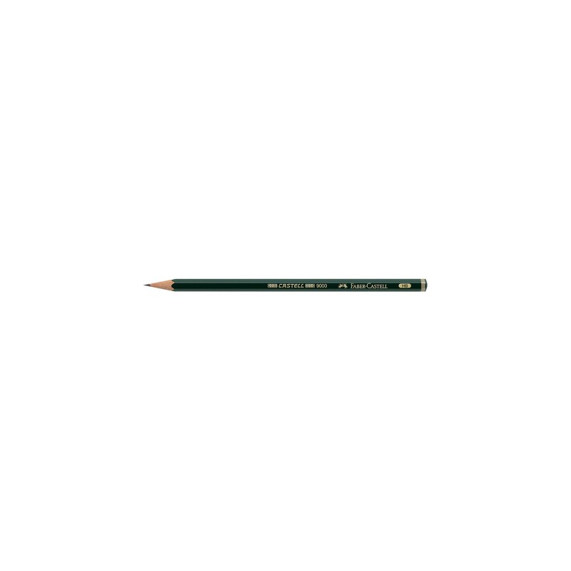 Faber Castell, Crayon, Graphite, CASTELL 9000, 6B, 119006