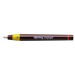 Rotring, Stylo, Encre de Chine, Isograph, 0.35 mm, Jaune, 1903400