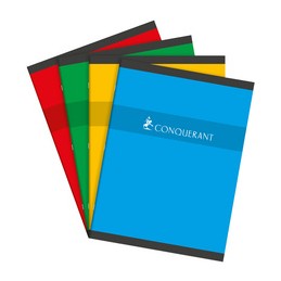 Conquerant, Cahier, 240 x 320 mm, Quadrillé, 5x5, 192 pages, Petits carreaux, 100104634