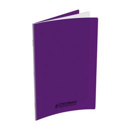 Conquerant, Cahier, 240 x 320 mm, Séyès, Polypro, Violet, 96 pages, Grands carreaux, 100105481