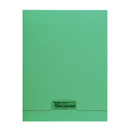 Calligraphe, Cahier, 8000 POLYPRO, 240 x 320 mm, Vert, Quadrillé, 5x5, 96 pages, 18385C