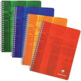 Clairefontaine, Cahier, Spirale, 170 x 220 mm, 100 pages, Ligné, Marge, 8723C