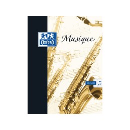 Oxford, Cahier de musique, 170 x 220 mm, Séyès, Portées, 48 pages, 400016256