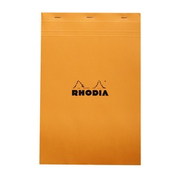Rhodia, Bloc notes, 19, A4, 210 x 318 mm, 160 pages, Uni, Orange, 19000C