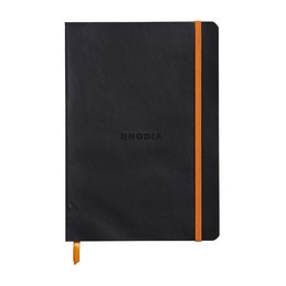 Rhodia, Carnet, Souple, A5, RhodiaRama, Ligné, Noir, 160 pages, 117402C