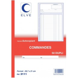 Elve, Manifold, Commandes, A4, 297 x 210 mm, Dupli, Autocopiants, 2111
