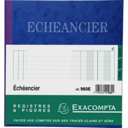 Exacompta, Piqûre, Echéancier, 210 x 190 mm, Vertical, 80 pages, 960E