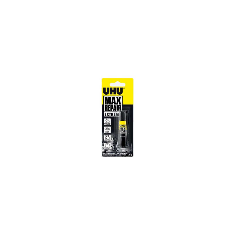 UHU, Colle universelle, MAX REPAIR, Extreme, 8 g, Tube, 45865