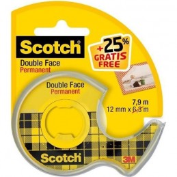 Scotch, Ruban adhésif, Double face, 665, 12 mm x 7,9 m, L2039