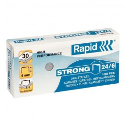 Rapid, Agrafes, Strong, 24/6, Galvanisé, Boîte de 1 000, 24855800
