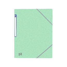 Oxford, Chemise à élastique, Top File+, A4, 3 rabats, Vert pastel, 400114345