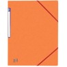 Oxford, Chemise simple à élastique, Top File+, Orange, Sans rabat, 400114355