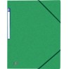 Oxford, Chemise simple à élastique, Top File+, Vert, Sans rabat, 400114357