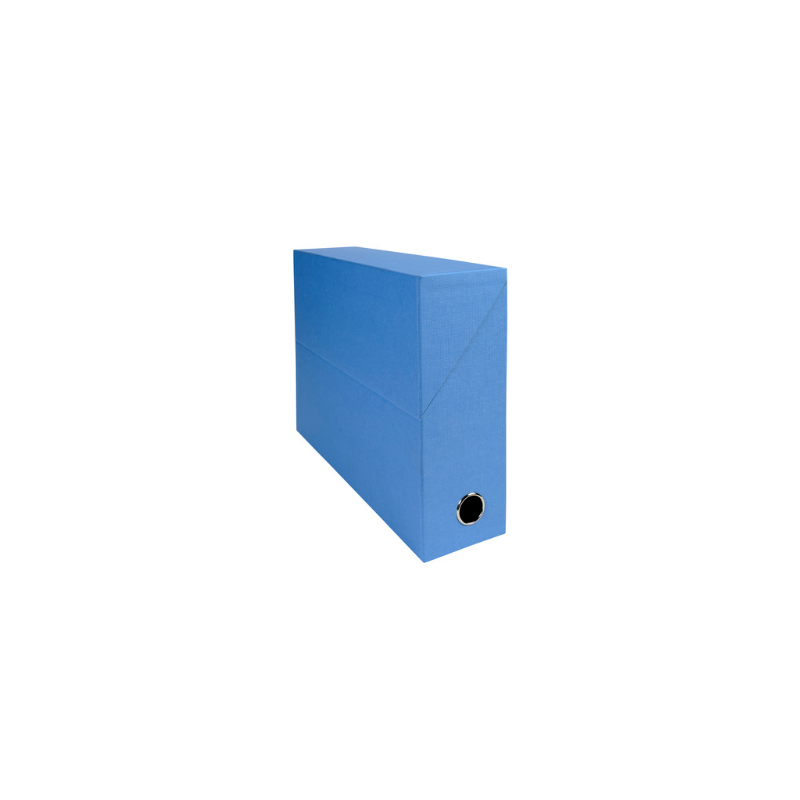 Exacompta, Boîte transfert, Toilé, A4, Bleu clair, 90 mm, 89522E