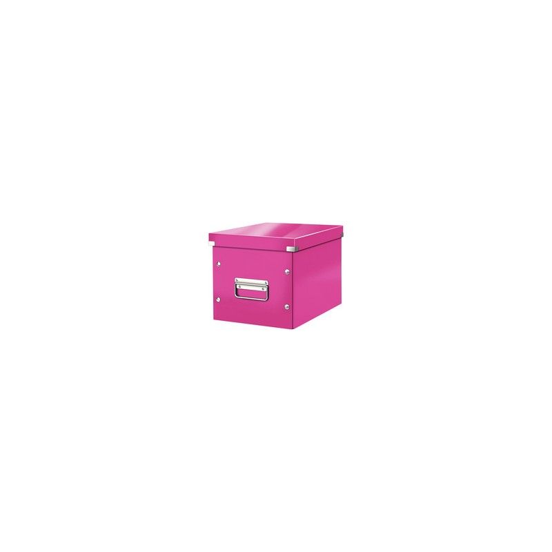Leitz, Boîte de rangement, Click & Store, WOW, Cube M, Rose, 6109-00-23