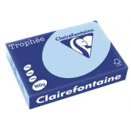 Clairefontaine, Papier, Trophée, A4, 160G, Bleu vif, 1106C