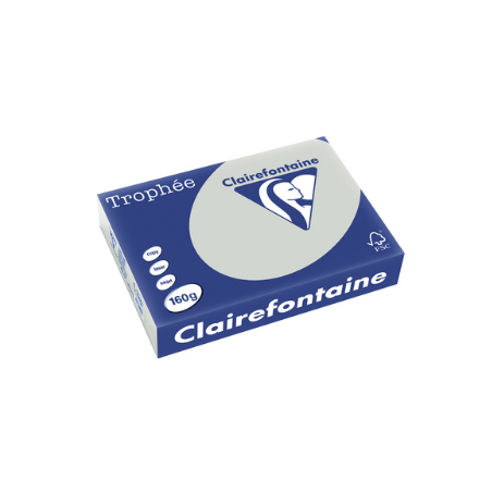 Clairefontaine, Papier Trophée, A4, 160G, Gris acier, 1009C