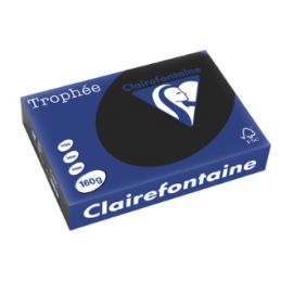 Clairefontaine, Papier Trophée, A4, 160G, Noir, 1001C
