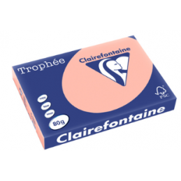 Clairefontaine, Papier Trophée, A3, 80G, Pêche, 500 Feuilles, 1260C