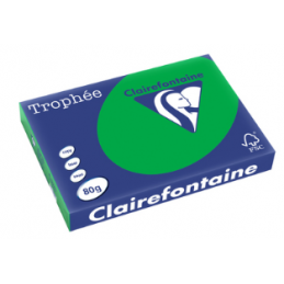 Clairefontaine, Papier Trophée, A3, 80G, Vert billard, 1992C