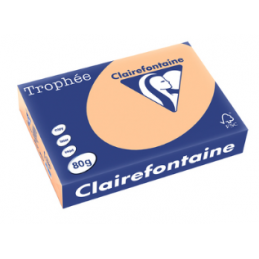 Clairefontaine, Papier Trophée, A4, 80G, Abricot, 1995C