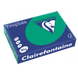 Clairefontaine, Papier Trophée, A4, 80G, Vert sapin, 1783C