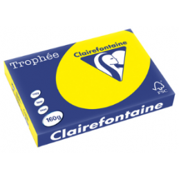 Clairefontaine, Papier Trophée, A3, Jaune soleil, 1039C
