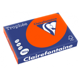 Clairefontaine, Papier Trophée, A3, 160G, Rouge cardinal, 1031C
