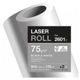Clairefontaine, Papier traceur, Laser, 914 mm x 175 m, 75G, 2601C