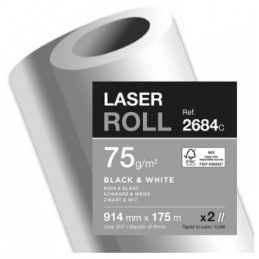 Clairefontaine, Papier traceur, Laser, 914 mm x 175 m, 75G, 2684C
