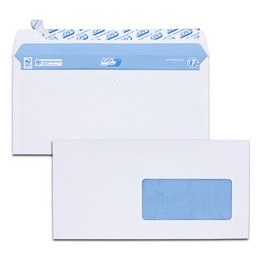 GPV, Enveloppes, DL, 110 x 220 mm, Blanc, Fenêtre, 90G, 200 pièces, 3307
