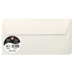 Pollen by Clairefontaine, Enveloppes, DL, 110 x 220 mm, Gris perle, 120G, 5055C