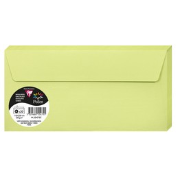 Pollen by Clairefontaine, Enveloppes, DL, 110 x 220 mm, Vert bourgeon, 120G, 55475C