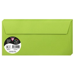 Pollen by Clairefontaine, Enveloppes, DL, 110 x 220 mm, Vert menthe, 120G, 5545C