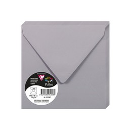 Pollen by Clairefontaine, Enveloppes, 140 x 140 mm, Gris koala, 120G, 5328C