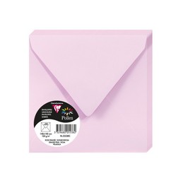 Pollen by Clairefontaine, Enveloppes, 140 x 140 mm, Rose dragée, 120G, 5538C