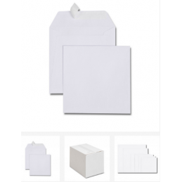 GPV, Enveloppes, 170 x 170 mm, Blanc, Carré, 120G, 4748