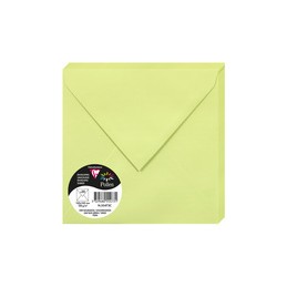 Pollen by Clairefontaine, Enveloppes, 165 x 165 mm, Vert bourgeon, Carré, 120G, 55473C